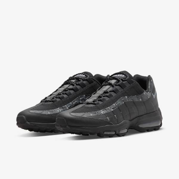 Nike Air Max 95 UL Sneakers Heren Zwart Grijs Wit Grijs | NK970ZIU