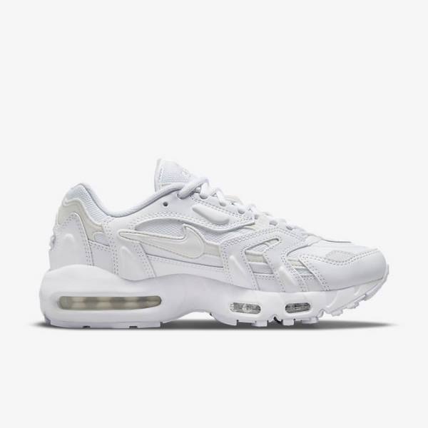 Nike Air Max 96 2 Sneakers Dames Wit Platina Metal Zilver Wit | NK837AKQ