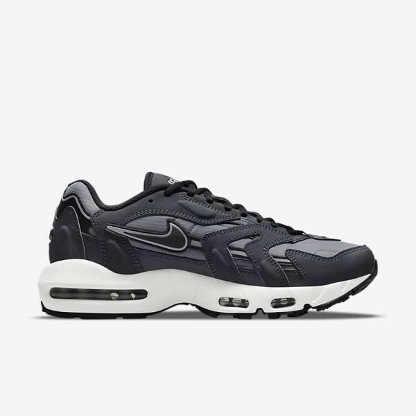 Nike Air Max 96 II Sneakers Heren Grijs Donkergrijs Wit Zwart | NK672BUX