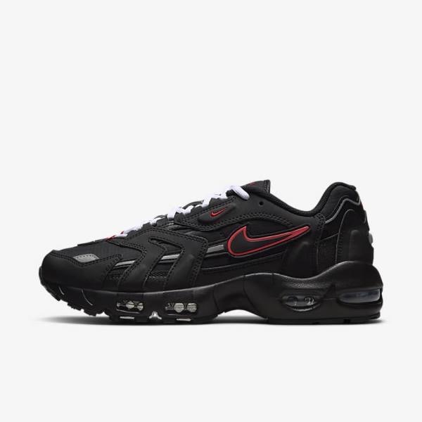 Nike Air Max 96 II Sneakers Heren Zwart Rood Wit | NK376AOX