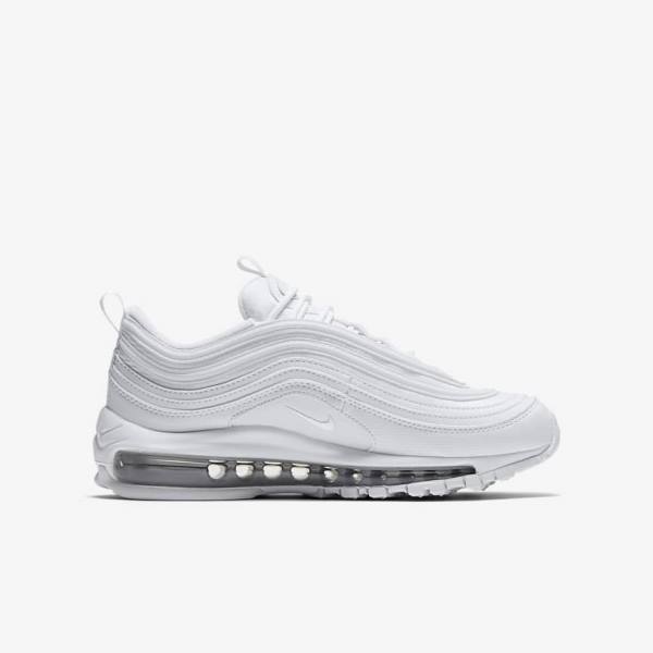 Nike Air Max 97 Older Sneakers Kinderen Wit Metal Zilver Wit | NK834CAZ