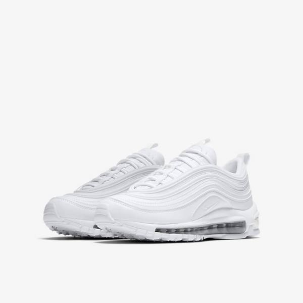 Nike Air Max 97 Older Sneakers Kinderen Wit Metal Zilver Wit | NK834CAZ