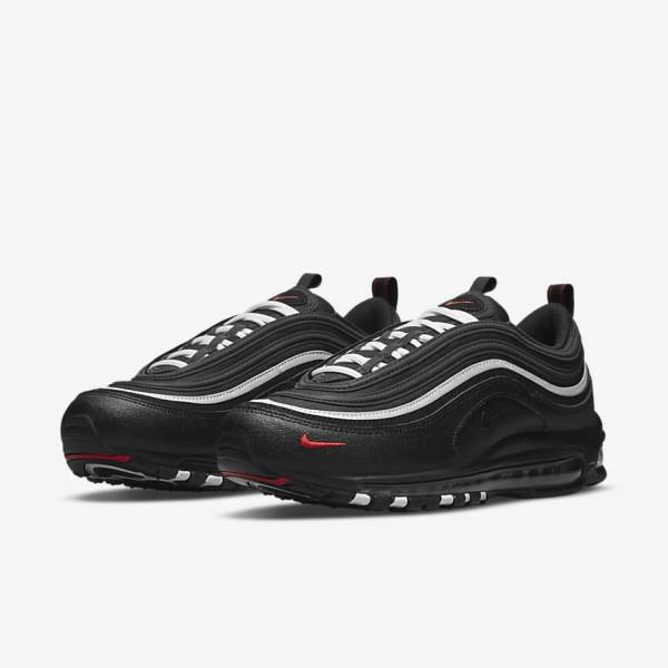 Nike Air Max 97 Sneakers Heren Zwart Rood Wit | NK351TKV