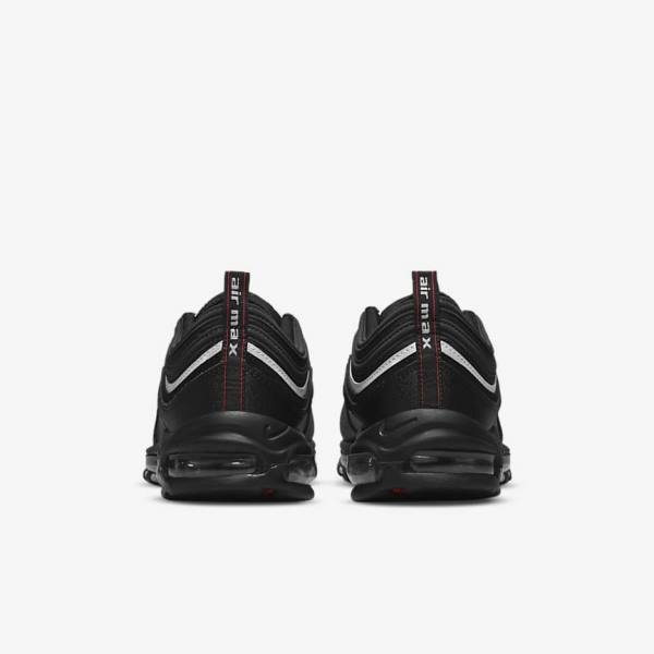 Nike Air Max 97 Sneakers Heren Zwart Rood Wit | NK351TKV