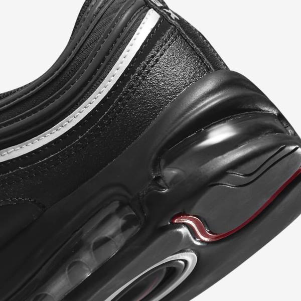 Nike Air Max 97 Sneakers Heren Zwart Rood Wit | NK351TKV