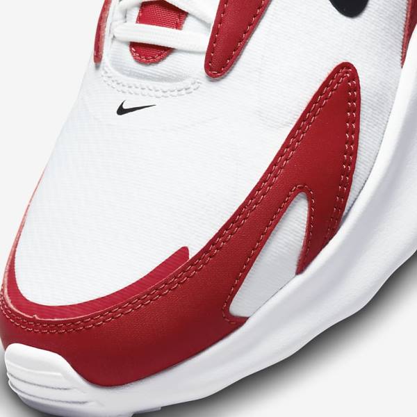 Nike Air Max Bolt Sneakers Heren Wit Rood Zwart | NK697KIB