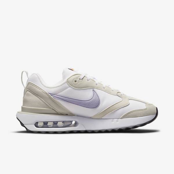 Nike Air Max Dawn Sneakers Dames Wit Lichtbeige Zwart Paars | NK793BPU