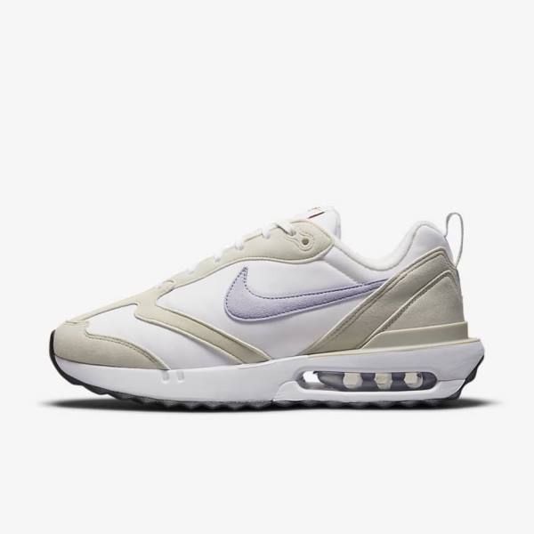 Nike Air Max Dawn Sneakers Dames Wit Lichtbeige Zwart Paars | NK793BPU