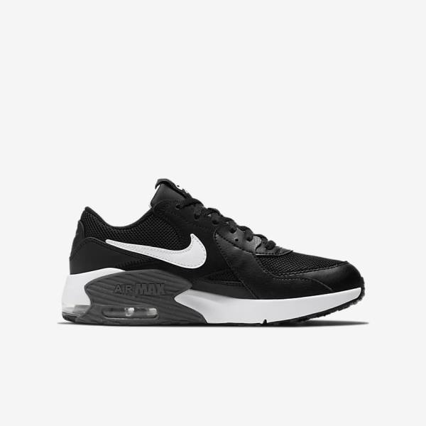 Nike Air Max Excee Older Sneakers Kinderen Zwart Donkergrijs Wit | NK897HMQ