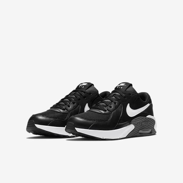 Nike Air Max Excee Older Sneakers Kinderen Zwart Donkergrijs Wit | NK897HMQ