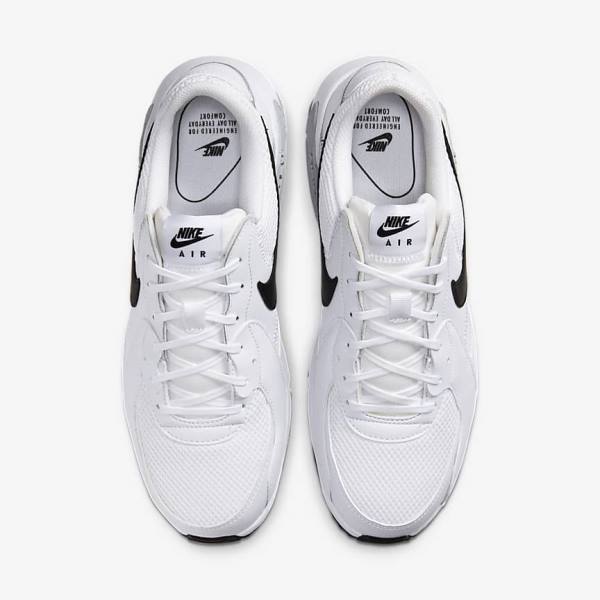 Nike Air Max Excee Sneakers Heren Wit Platina Zwart | NK948FAG