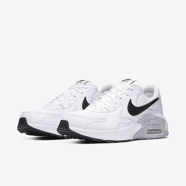 Nike Air Max Excee Sneakers Heren Wit Platina Zwart | NK948FAG