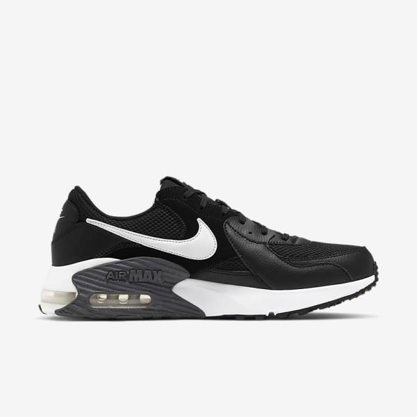 Nike Air Max Excee Sneakers Heren Zwart Donkergrijs Wit | NK384ZFL