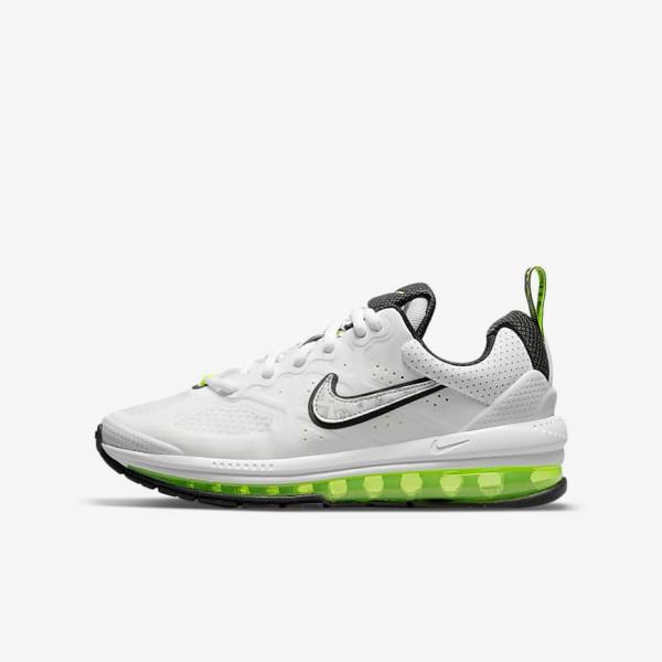 Nike Air Max Genome Older Sneakers Kinderen Wit Platina Zwart | NK287AFR