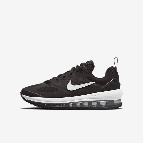 Nike Air Max Genome Older Sneakers Kinderen Zwart Donkergrijs Wit | NK463LQO