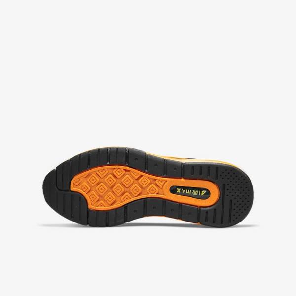 Nike Air Max Genome Older Sneakers Kinderen Zwart Grijs Wit Oranje | NK546NHJ