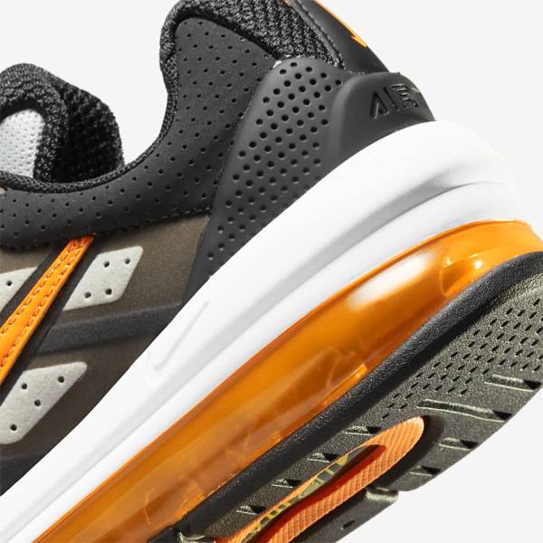 Nike Air Max Genome Older Sneakers Kinderen Zwart Grijs Wit Oranje | NK546NHJ