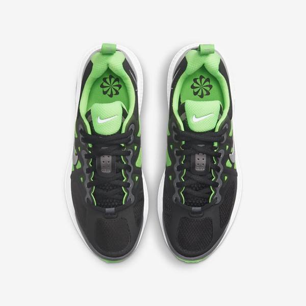 Nike Air Max Genome Older Wandelschoenen Kinderen Zwart Grijs Groen | NK296LJV