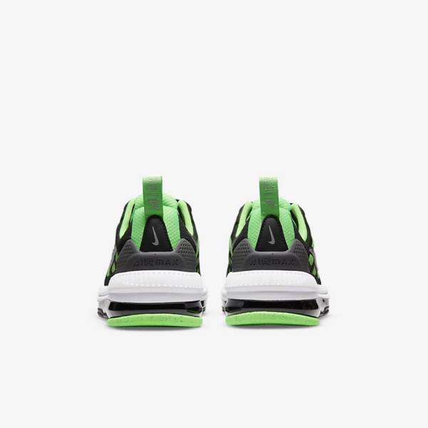 Nike Air Max Genome Older Wandelschoenen Kinderen Zwart Grijs Groen | NK296LJV