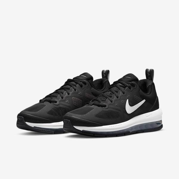 Nike Air Max Genome Sneakers Heren Zwart Donkergrijs Wit | NK295RWQ