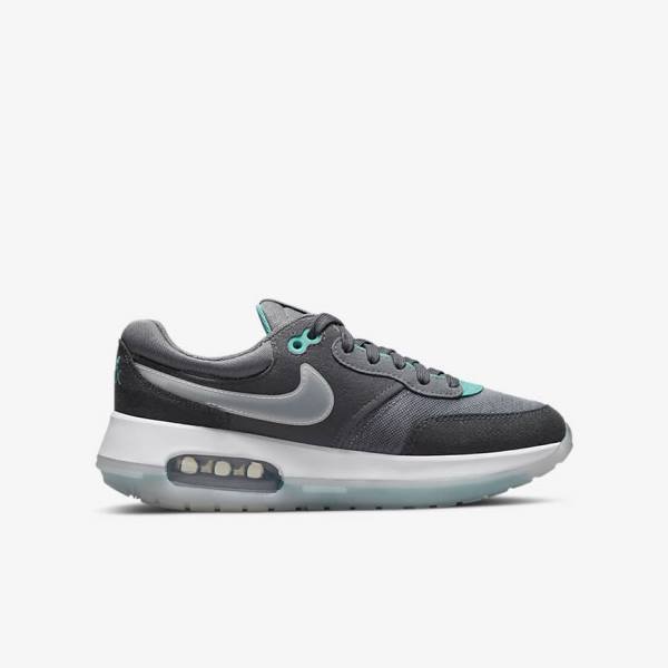 Nike Air Max Motif Older Sneakers Kinderen Grijs Turquoise Donkergrijs Zwart | NK094SQK