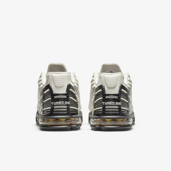 Nike Air Max Plus 3 Sneakers Heren Lichtbeige Zwart Zilver Goud | NK795RMA