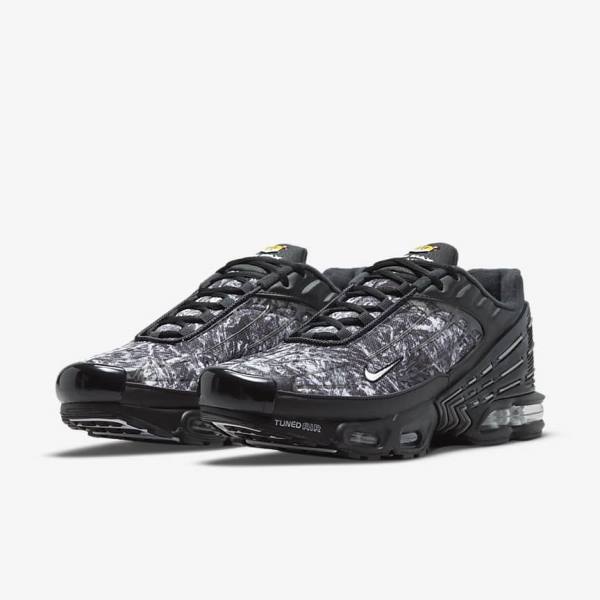 Nike Air Max Plus 3 Sneakers Heren Zwart Donkergrijs Wit | NK143UTD