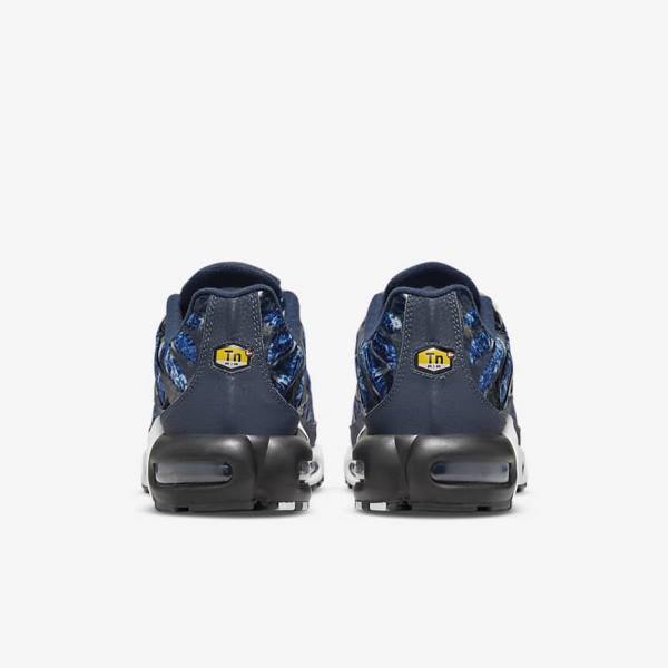 Nike Air Max Plus Sneakers Heren Donkerblauw Wit Zwart Donkerblauw | NK170RIG