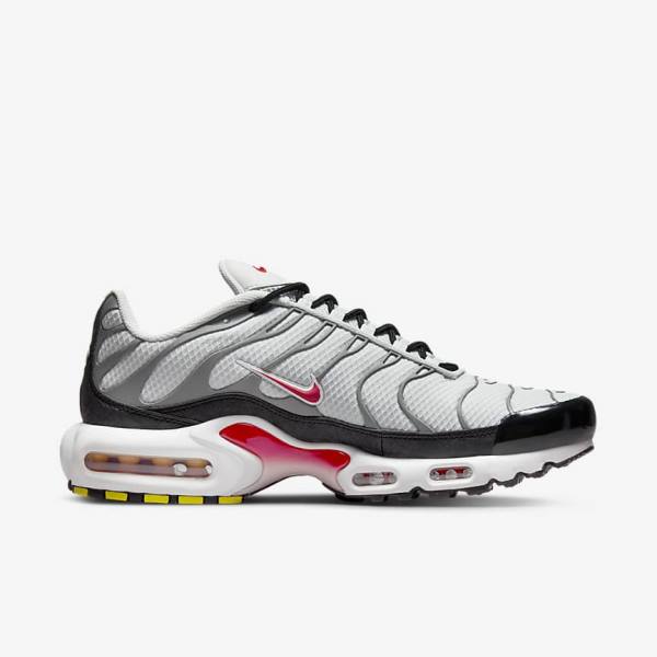 Nike Air Max Plus Sneakers Heren Grijs Zwart Rood | NK537VQU