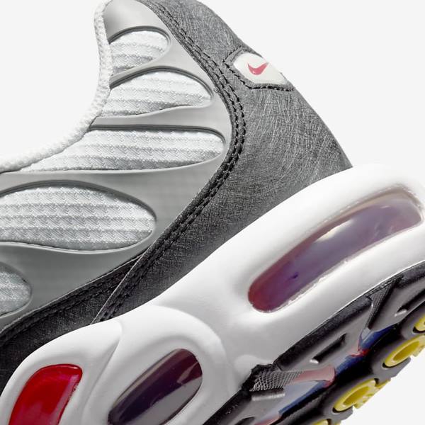 Nike Air Max Plus Sneakers Heren Grijs Zwart Rood | NK537VQU