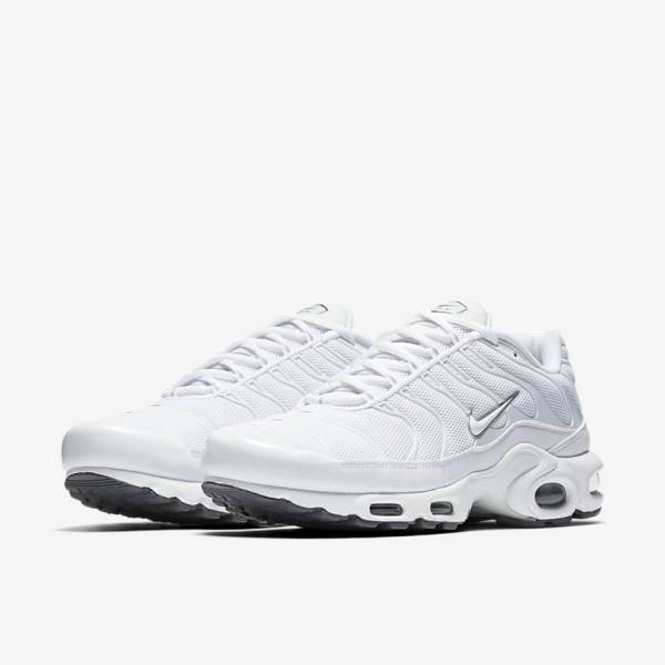 Nike Air Max Plus Sneakers Heren Wit Zwart Grijs Wit | NK294BIZ