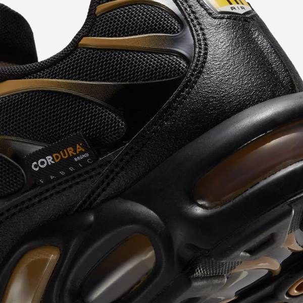 Nike Air Max Plus Sneakers Heren Zwart Bruin Goud | NK809EFN