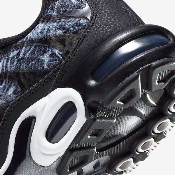 Nike Air Max Plus Sneakers Heren Zwart Wit Donkergrijs Zwart | NK460DFE