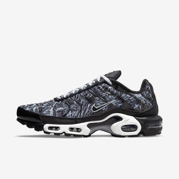 Nike Air Max Plus Sneakers Heren Zwart Wit Donkergrijs Zwart | NK460DFE