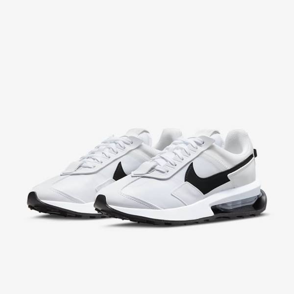 Nike Air Max Pre-Day Sneakers Dames Wit Metal Zilver Zwart | NK237AIB