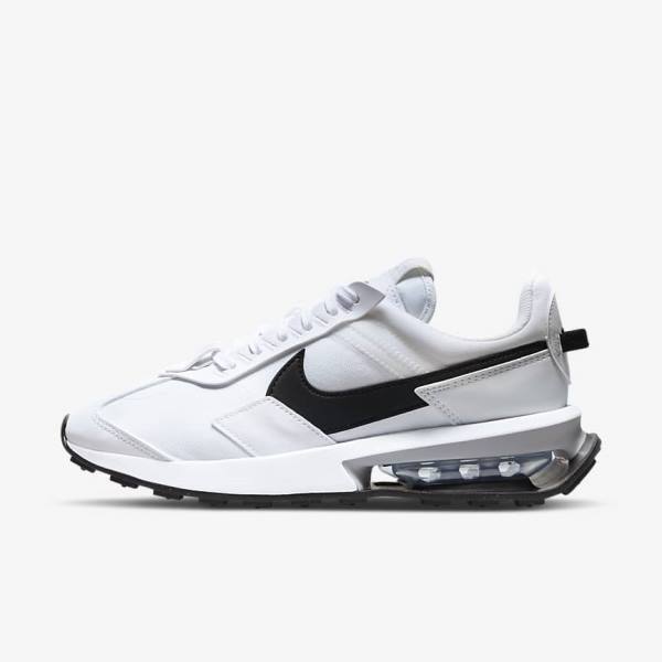 Nike Air Max Pre-Day Sneakers Dames Wit Metal Zilver Zwart | NK237AIB