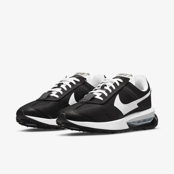 Nike Air Max Pre-Day Sneakers Dames Zwart Metal Zilver Wit | NK539TZH