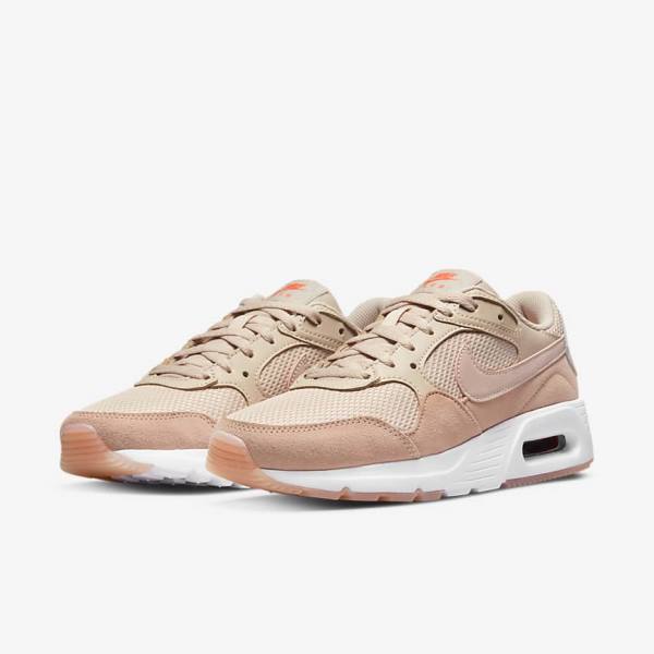 Nike Air Max SC Sneakers Dames Khaki Grijs Roze Wit Roze | NK789PHT