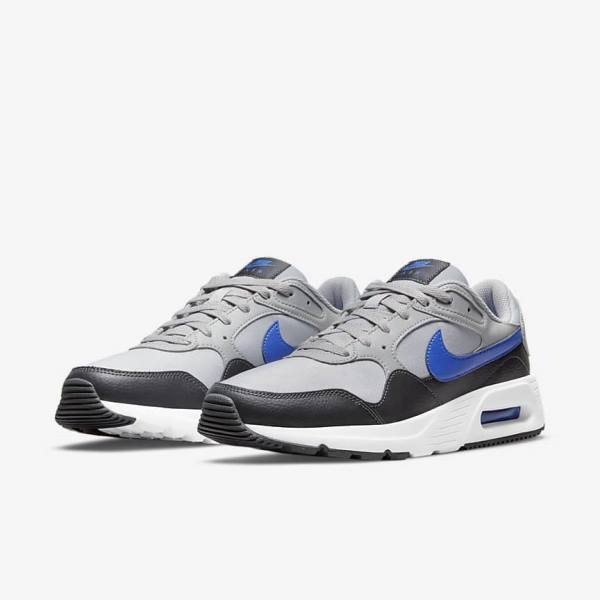 Nike Air Max SC Sneakers Heren Lichtgrijs Donkergrijs Wit Koningsblauw | NK483OWA