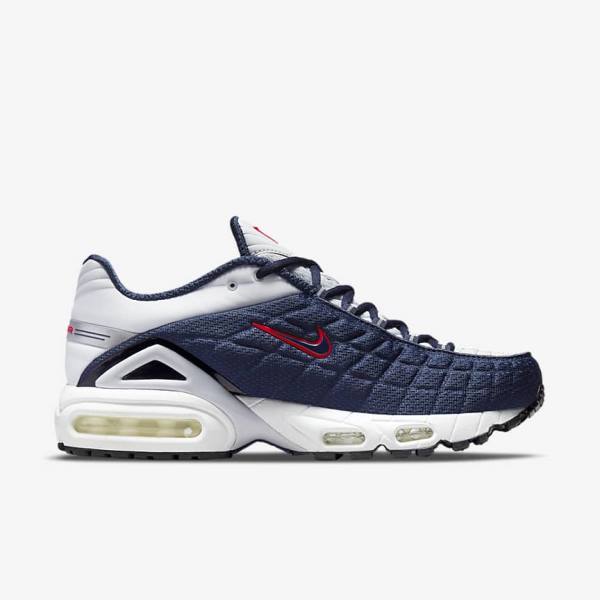 Nike Air Max Tailwind V SP Sneakers Heren Donkerblauw Platina Wit Rood | NK701BQN