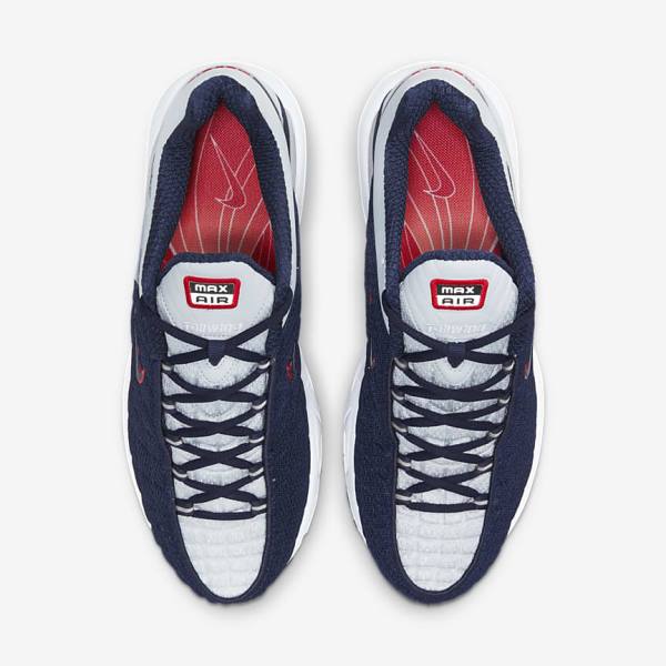 Nike Air Max Tailwind V SP Sneakers Heren Donkerblauw Platina Wit Rood | NK701BQN