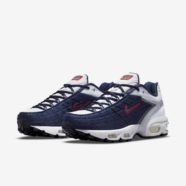 Nike Air Max Tailwind V SP Sneakers Heren Donkerblauw Platina Wit Rood | NK701BQN