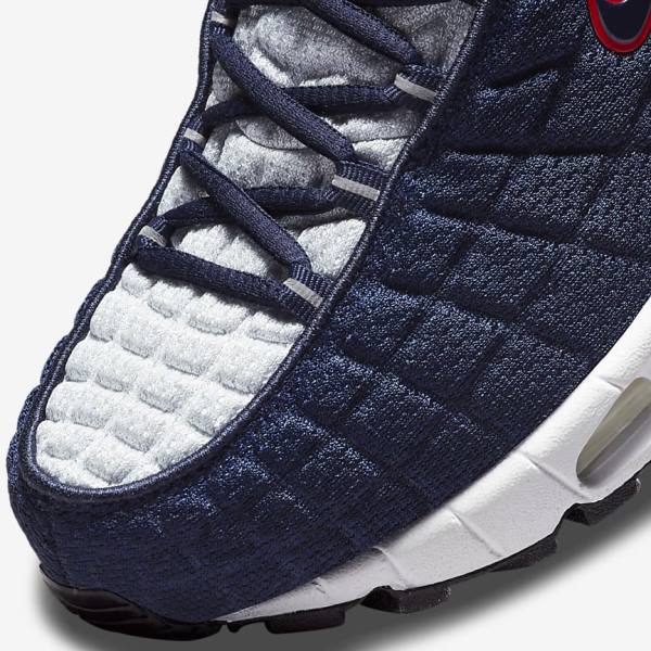 Nike Air Max Tailwind V SP Sneakers Heren Donkerblauw Platina Wit Rood | NK701BQN