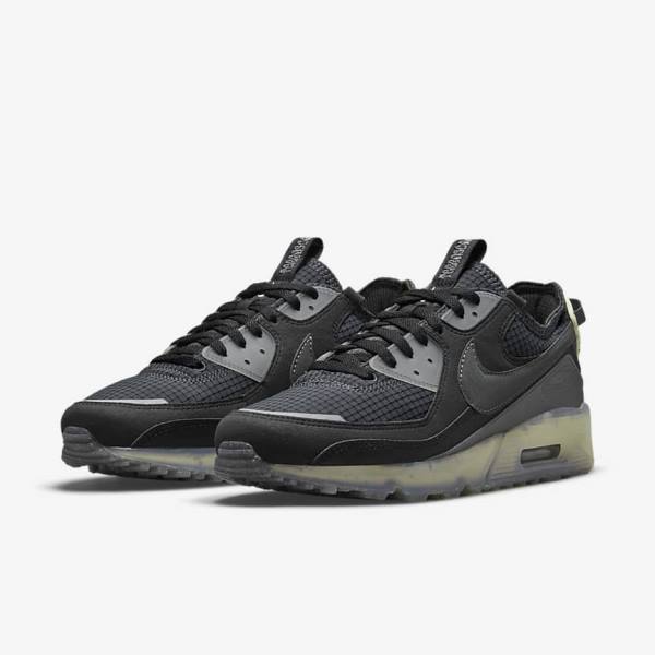 Nike Air Max Terrascape 90 Sneakers Heren Zwart Lichtgroen Donkergrijs | NK638AEK