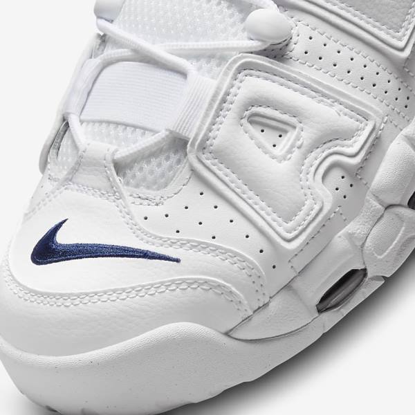 Nike Air More Uptempo 96 Sneakers Heren Wit Donkerblauw | NK408OLD