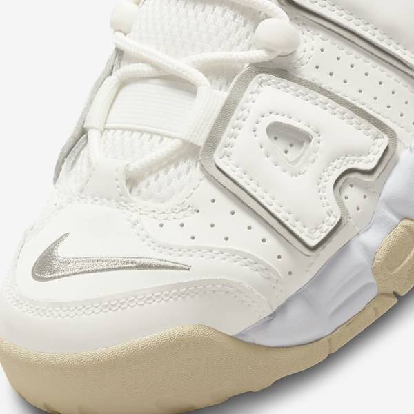 Nike Air More Uptempo Older Basketbalschoenen Kinderen Wit Bruin Licht | NK958KZF