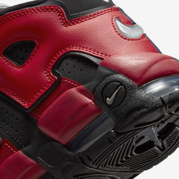 Nike Air More Uptempo Older Sneakers Kinderen Zwart Donkerblauw Wit Rood | NK061OLP