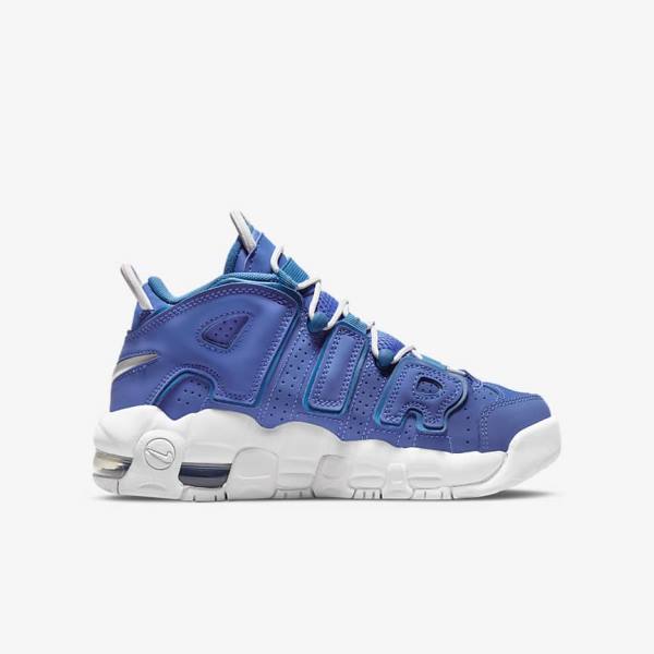 Nike Air More Uptempo Older Sneakers Kinderen Blauw Wit | NK390XRE