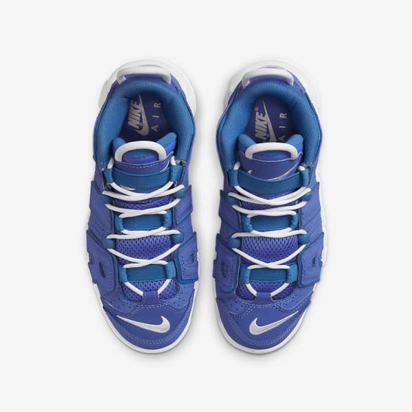 Nike Air More Uptempo Older Sneakers Kinderen Blauw Wit | NK390XRE