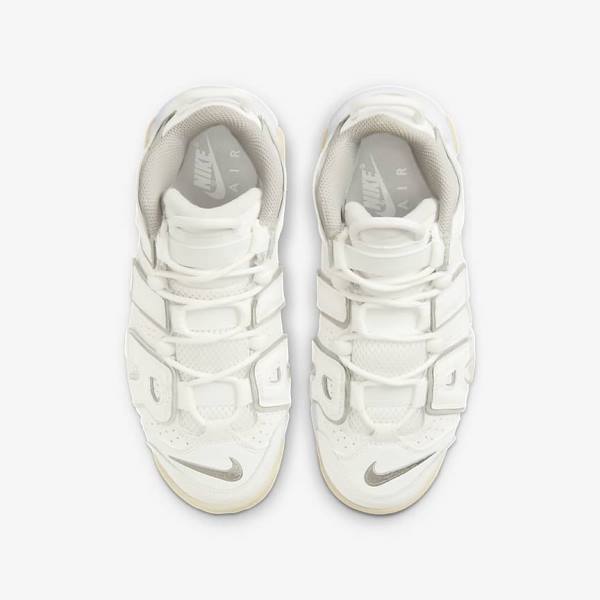 Nike Air More Uptempo Older Sneakers Kinderen Wit Bruin Licht | NK561UDT